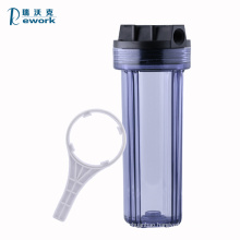 Plastic water filter housing 10 inch for whole-home use water filter cartridge so safe water filter